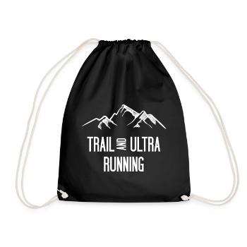 Trail Running und Ultra Running - Turnbeutel - Schwarz - Vorne