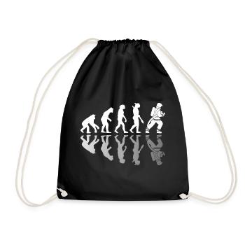 Evolution der Feuerwehr Schatten Spiegel - Turnbeutel - Schwarz - Vorne