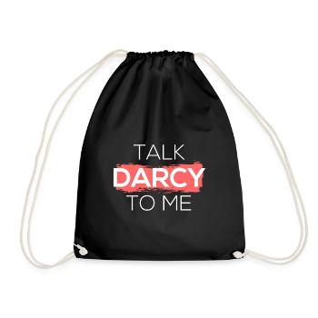 Sprich Darcy mit mir - Turnbeutel - Schwarz - Vorne
