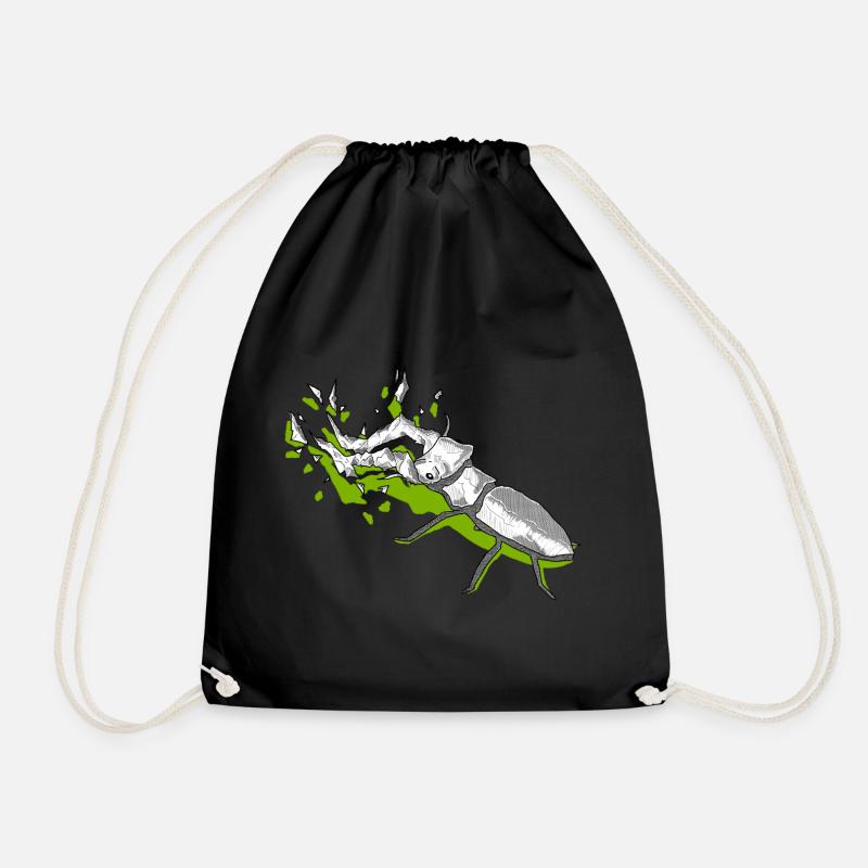 grüner drachen - Turnbeutel - Schwarz