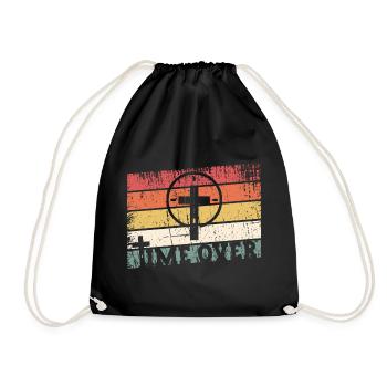 Jesus Christ Is Coming Soon - Time Is Over - Drawstring Bag - black - Front