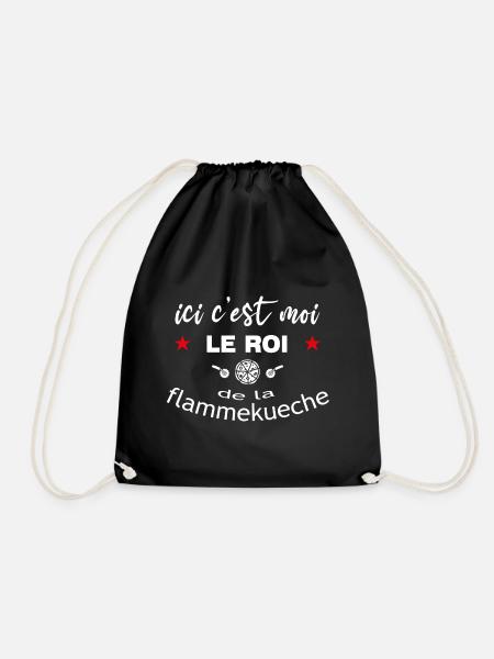 Voici Moi Le Roi de la Flammekueche - Sac de sport léger - noir