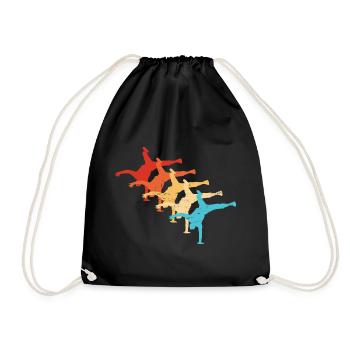 Hiphop Bboy Hip Hop Femmes Breakdance Bgirl - Sac de sport léger - noir - Devant