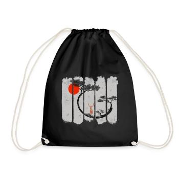 Shika - Drawstring Bag - black - Front