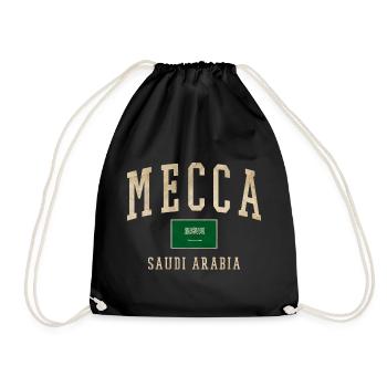 Emblème rétro saoudien de La Mecque - Sac de sport léger - noir - Devant