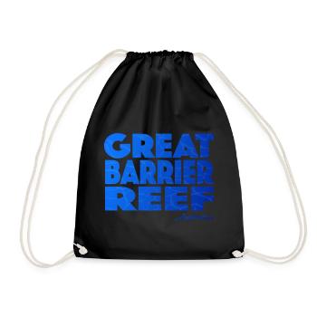 GREAT BARRIER REEF - Turnbeutel - Schwarz - Vorne