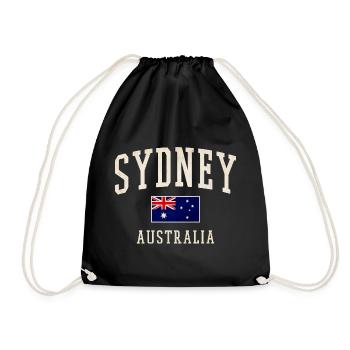 Sydney Australia Vintage - Drawstring Bag - black - Front