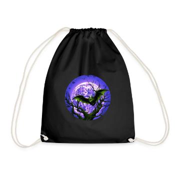 Fledermaus Fledermäuse Flughunde Halloween - Turnbeutel - Schwarz - Vorne
