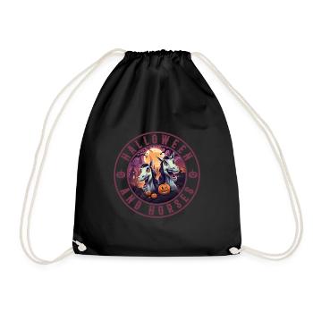 Halloween et les chevaux - Sac de sport léger - noir - Devant