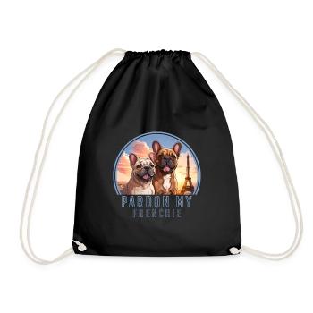 Paris France Chiens mignons Amoureux des chiens - Sac de sport léger - noir - Devant