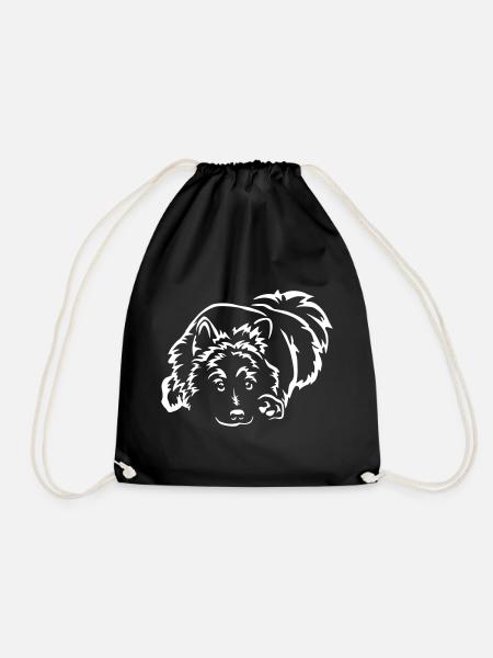 Eurasier "Black Edition" - Turnbeutel - Schwarz