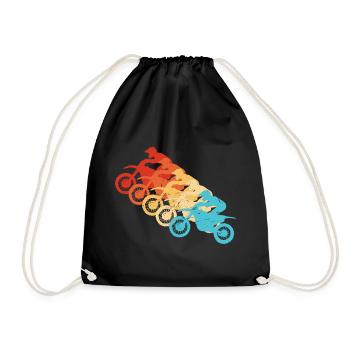 Dirt Bike Freestyle Motocross Motocross Men - Drawstring Bag - black - Front