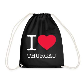 I LOVE THURGAU - Turnbeutel - Schwarz - Vorne