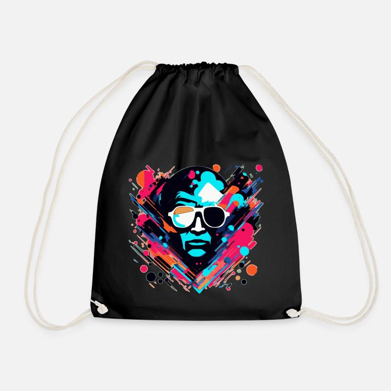 Pop the Art - Turnbeutel - Schwarz