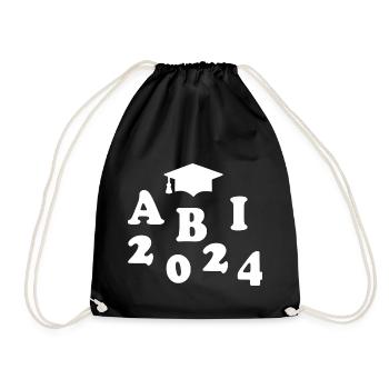 Abi 2024 - Turnbeutel - Schwarz - Vorne