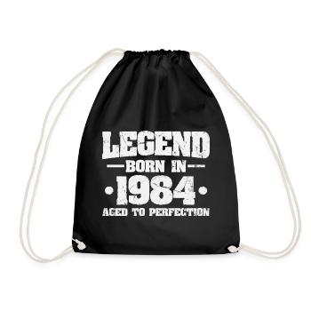 Légende depuis 1984 Vintage Born Anniversaire - Sac de sport léger - noir - Devant