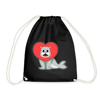 Cœur de phoque - Sac de sport léger - noir - Devant
