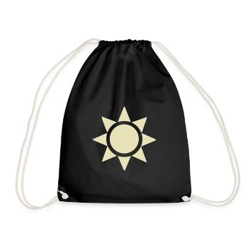 Abstract Sun Sunshine Abstract Art - Drawstring Bag - black - Front
