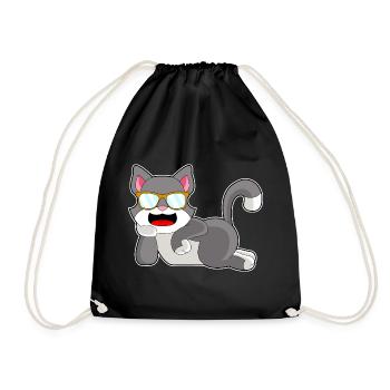 Lunettes de soleil chat - Sac de sport léger - noir - Devant