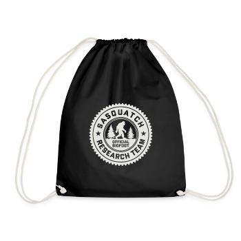 Official Bigfoot Sasquatch Research Team - Drawstring Bag - black - Front