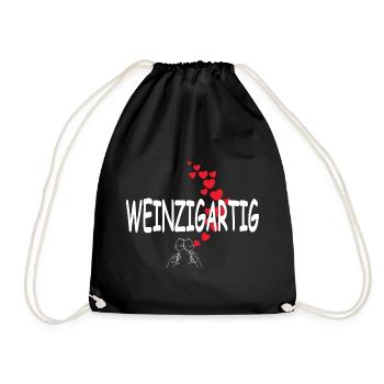 Vin Buveurs de vin Connaisseurs Coeurs Vin Unique - Sac de sport léger - noir - Devant
