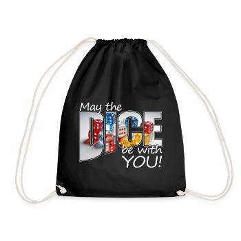 Boardgamer - Que les dés soient avec vous ! - Sac de sport léger - noir - Devant