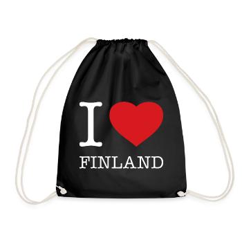 J’AIME FINLANDE FINNLAND - Sac de sport léger - noir - Devant