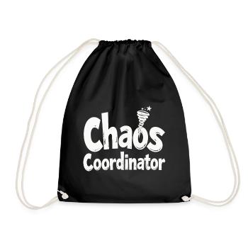 Coordinateur du Chaos - Drôle de dicton - Sac de sport léger - noir - Devant