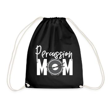 Percussion Maman Groupe Fête des Mères Cadeau Drumline Maman - Sac de sport léger - noir - Devant
