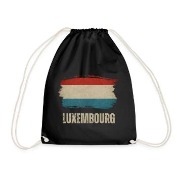 Drapeau du Luxembourg, j’adore le Luxembourg - Sac de sport léger - noir - Devant