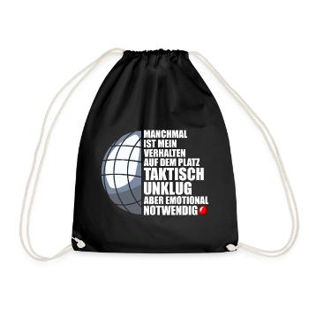 My behaviour Petanque Boule Boule player - Drawstring Bag - black - Front