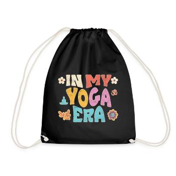 À l’époque du yoga - Sac de sport léger - noir - Devant