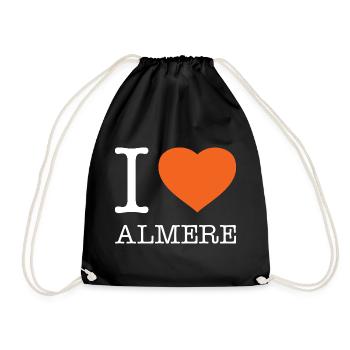 I love Almere - Drawstring Bag - black - Front