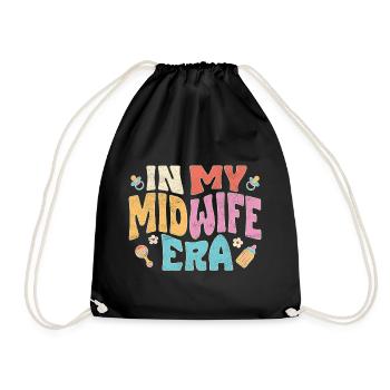 À mon époque de sage-femme - Sac de sport léger - noir - Devant