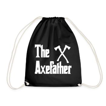 Logo de croix Axefather avec haches - Sac de sport léger - noir - Devant