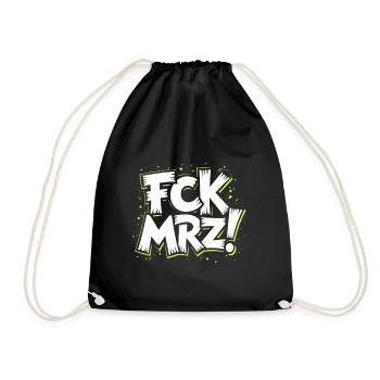 FCK Mar Political Protest Slogan - Drawstring Bag - black - Front