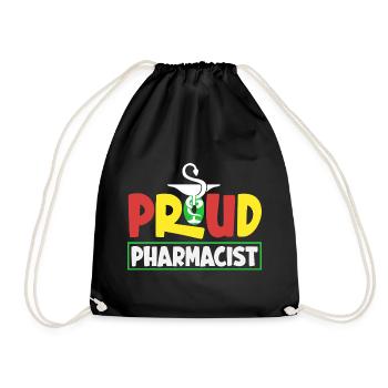 Pharmacist Pharmaceutical Technical - Drawstring Bag - black - Front