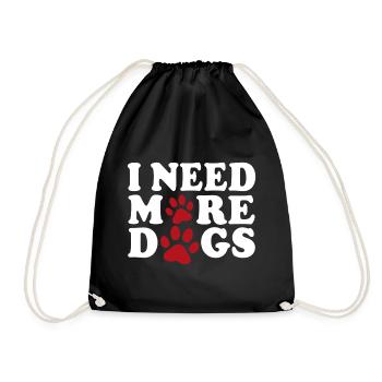 J’ai besoin de plus de chiens Dog Love Paws - Sac de sport léger - noir - Devant
