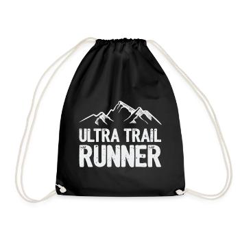 Coureur d’ultra-trail - Sac de sport léger - noir - Devant