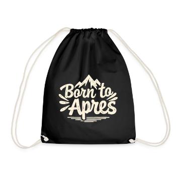 Né de la fête des sports d’hiver Après Ski Mountains - Sac de sport léger - noir - Devant