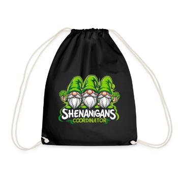 Shenanigans Koordinator Gartenzwerg - Turnbeutel - Schwarz - Vorne