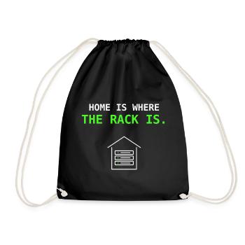 Le foyer est là où le rack est offert par l’administrateur système informatique - Sac de sport léger - noir - Devant