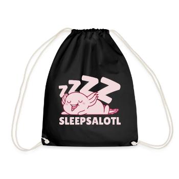 Sleepsalotl - Drawstring Bag - black - Front