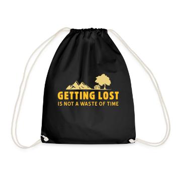 Se perdre - Chemise pour les amoureux de la nature Forest Nature - Sac de sport léger - noir - Devant