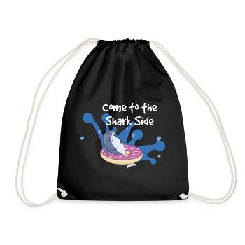 viens du côté des requins noirs - Sac de sport léger - noir - Devant