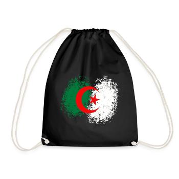 Drapeau d'Algérie - Sac de sport léger - noir - Devant