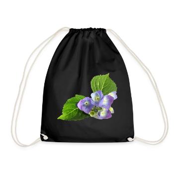 veilchen blume blüte natur - Turnbeutel - Schwarz - Vorne