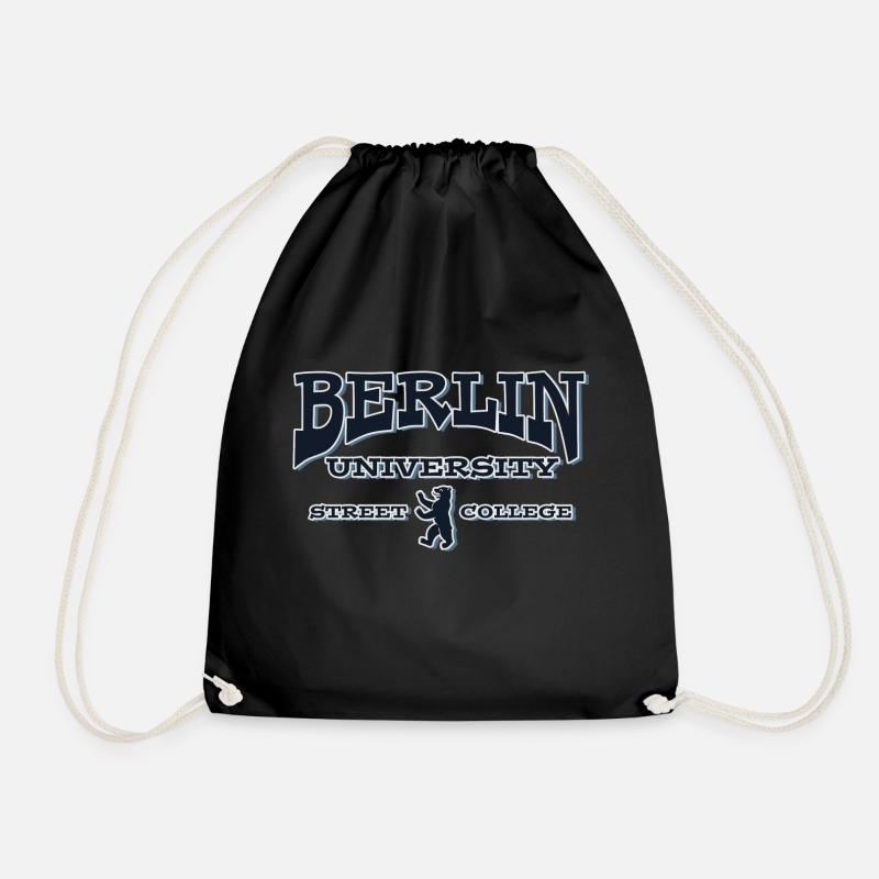 BERLIN UNIVERSITY STREET COLLEGE - Drawstring Bag - black