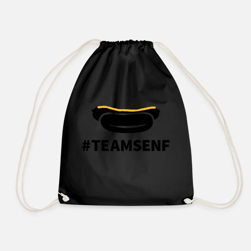 Team Senf - Turnbeutel - Schwarz