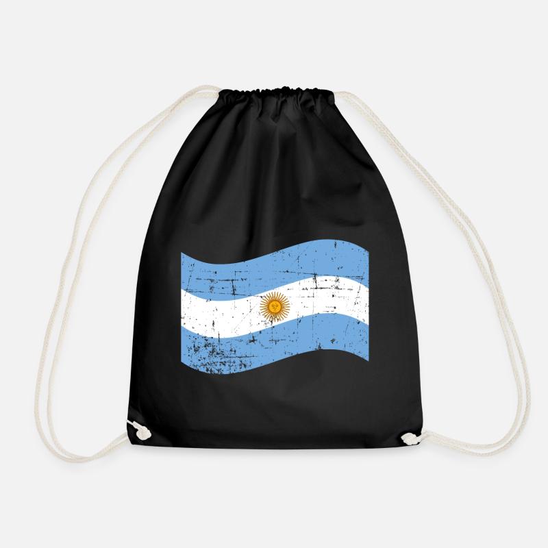 Argentina - Drawstring Bag - black